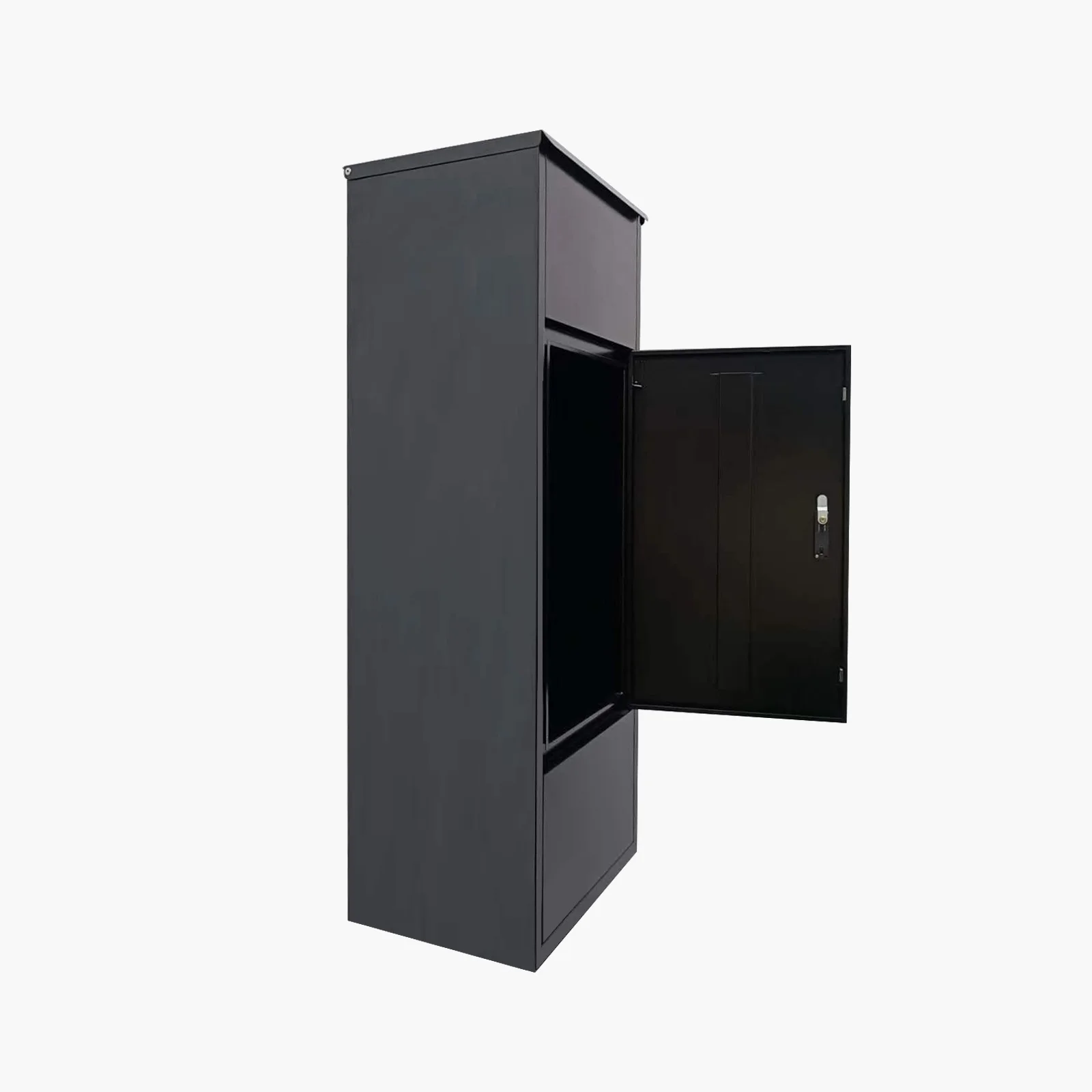 Heavy-Duty Free Standing Stainless Steel Mailbox Secure Locking Waterproof Parcel Drop Box for Residential And Commercial Use
