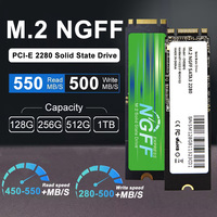 M.2 SATA SSD 1TB SATA3 Solid State Drive 550MB/S Read Speed 512GB 256GB 128GB 2280mm NGFF TLC Chip Hard Disk for Notebook Laptop