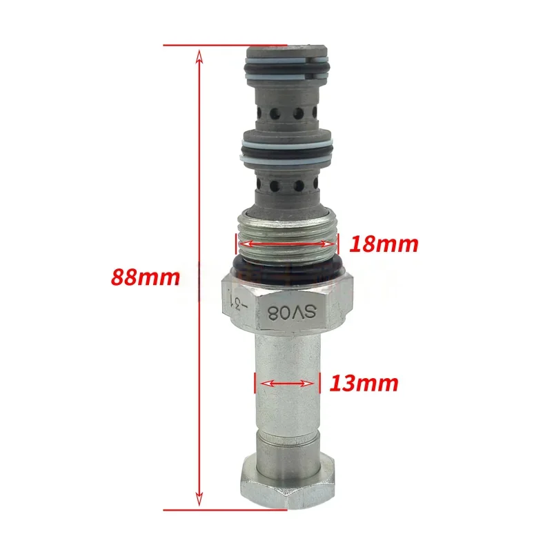 135JCM صمام الملف اللولبي SV08-31 صمام هيدروليكي للحفارة