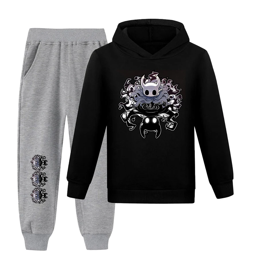 Game Hollow Knight Girl Sweatshirts for Boy Girls Clothing Kid's Sweatshirt Suit Girl Hoodies Girls Fashion Clothes Boys Sweat