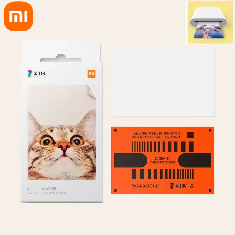 Xiaomi Pocket Printer Paper ZINK Self-adhesive Photo Print Sheets for Xiaomi 3-inch Mini Pocket Printer- High-Quality Waterproof
