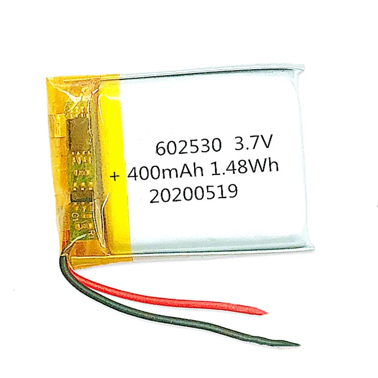 2/5/10/20 Pcs 3.7V 400mAh 602530 Lithium Polymer Ion Battery 2.0mm JST Connector