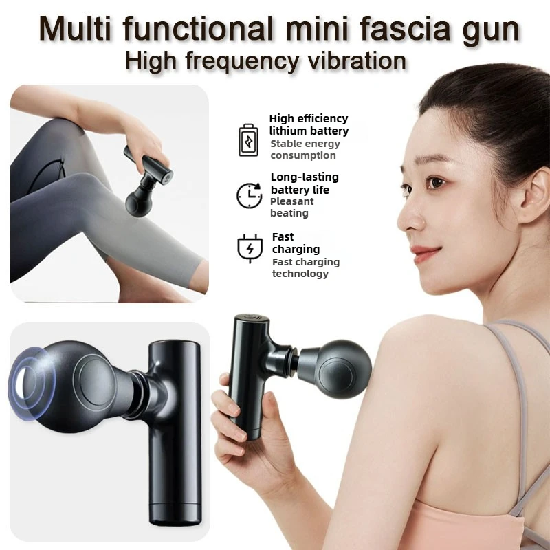 1pc Multi Functional Mini Fascia Gun for Home Use, Portable Muscle Relaxation, USB Charging, Electric Massage Fascia Instrument