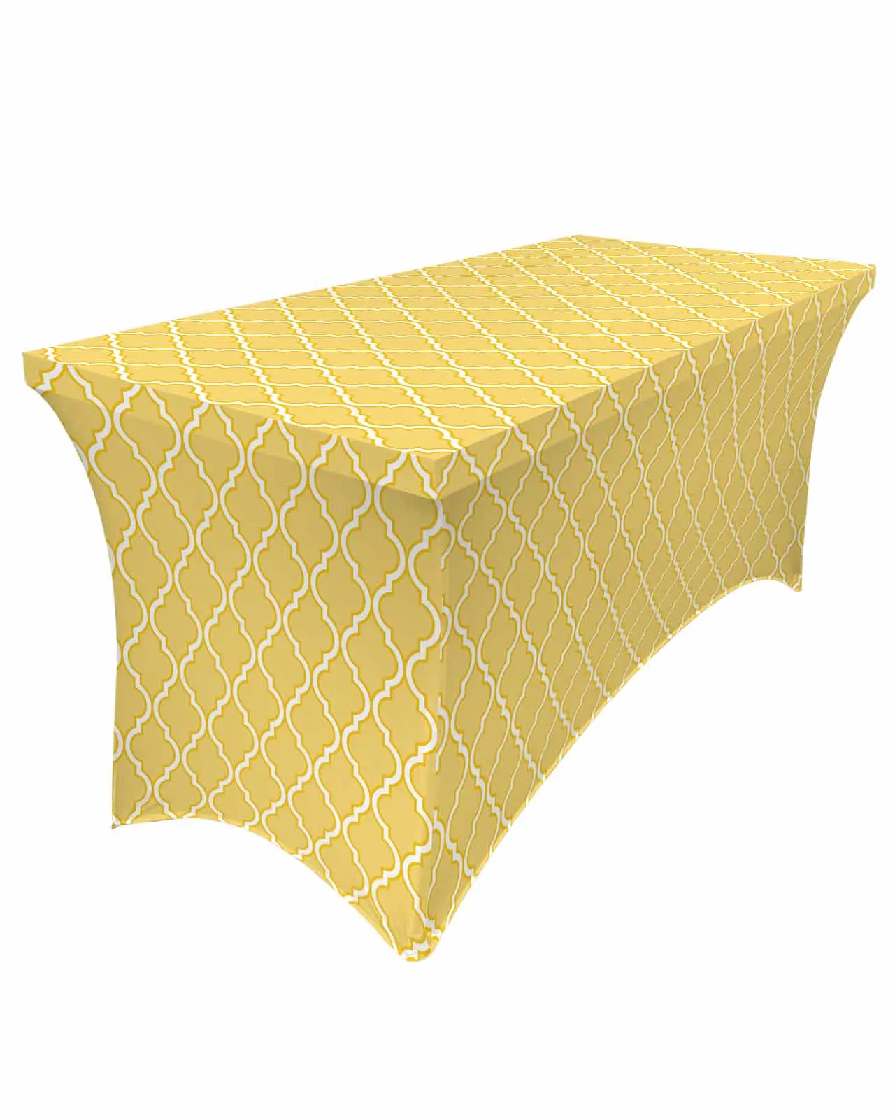 

Yellow Moroccan Geometry Table Skirt Wedding Decoration Home Birthday Party Table Skirt Dessert Table Cover Home Decor