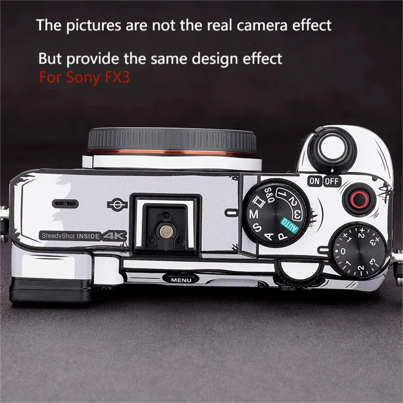 Stylized Decal Skin For Sony FX3 Camera Sticker Vinyl Wrap Anti-Scratch Film Protector Coat Alpha ILME ILMEFX3 ILME-FX3