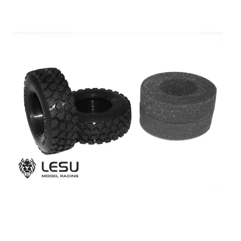 

LESU 1/14 Truck Tamiya Trailhead Gravel Tire Skin Mud Dump Truck 85MM Diameter Tire Model Accessories