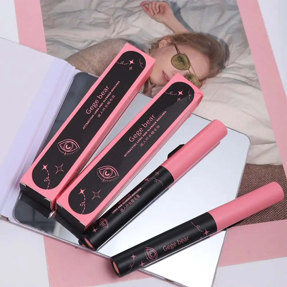 Mascara odporna na rozmazywanie, pogrubiająca, długotrwała, wydłużająca rzęsy, szczoteczka, odporna na pot, trwała, podkręcająca rzęsy, narzędzie do makijażu.