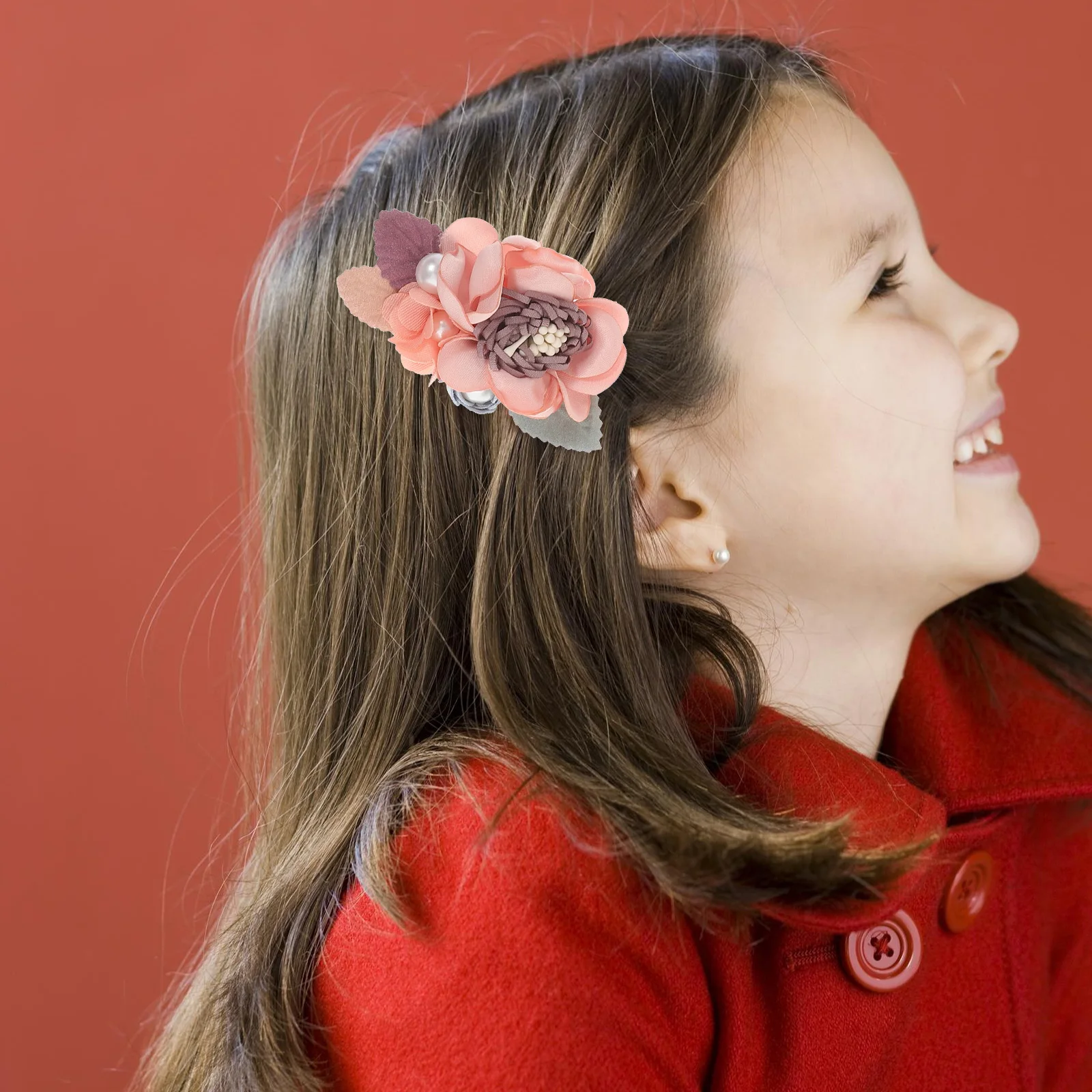 

3pcs Floral Pcs Faux Flower Hair Clip Pearls Barrettes Girls Kids Baby Hair Clips Barrettes Toddler Metal Sturdy Accessories