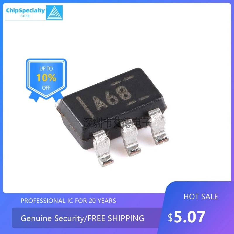 Original authentic INA168NA/3K silk screen A68 60V current shunt monitor chip SOT23-5