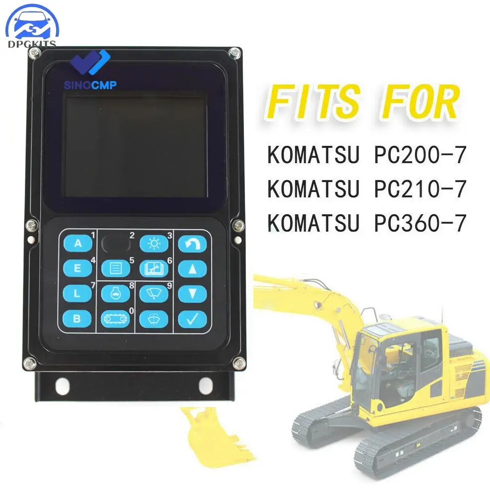 DPGKITS Monitor/ Display Panel For Komatsu Excavator 7835-12-3007 For Komatsu PC200-7 PC220-7 PC220LC-7 PC270-7 PC300-7 PC360-7