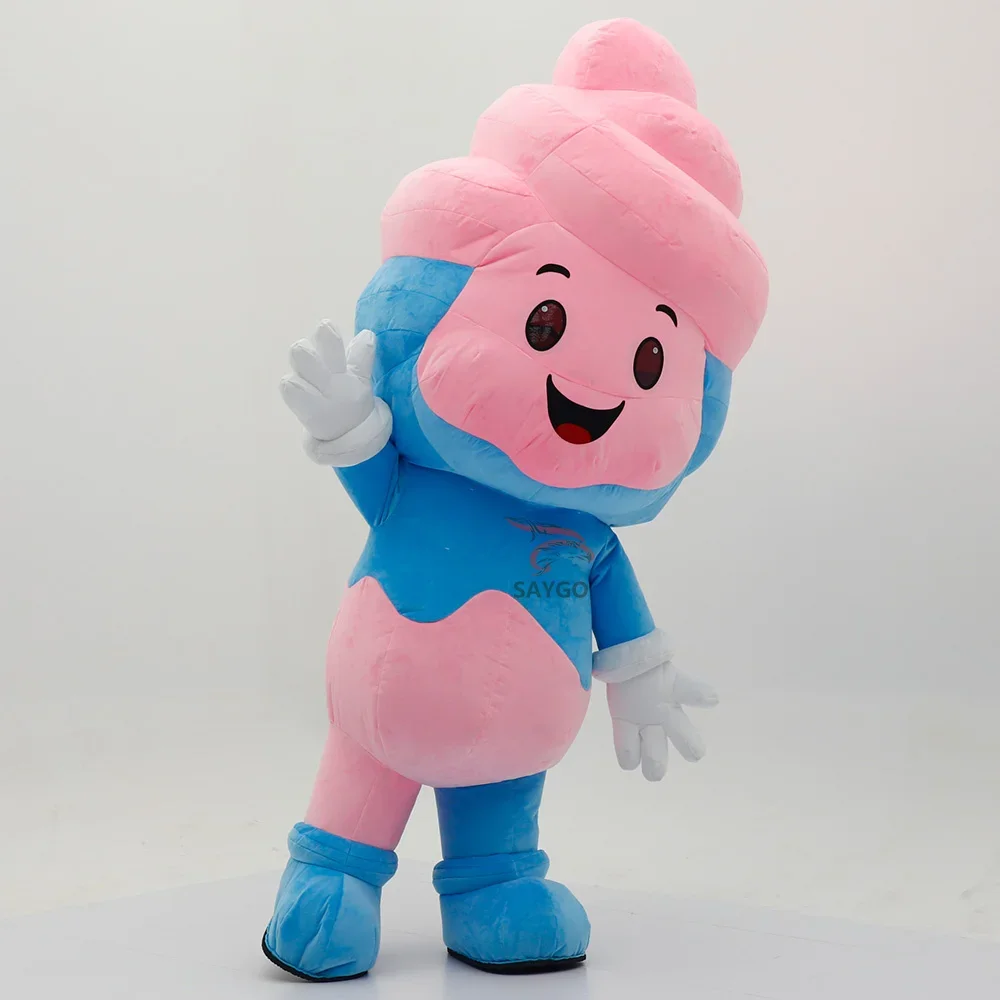 

Adult Inflatable Ice Cream Mascot Costume Walking Doll for Carnival Fancy Party No Battery