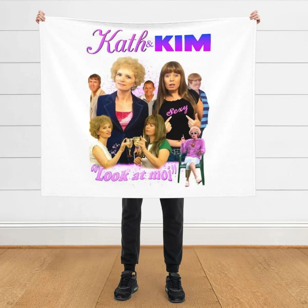 

Kath & Kim Throw Blanket Designers warm for winter Vintage Blankets