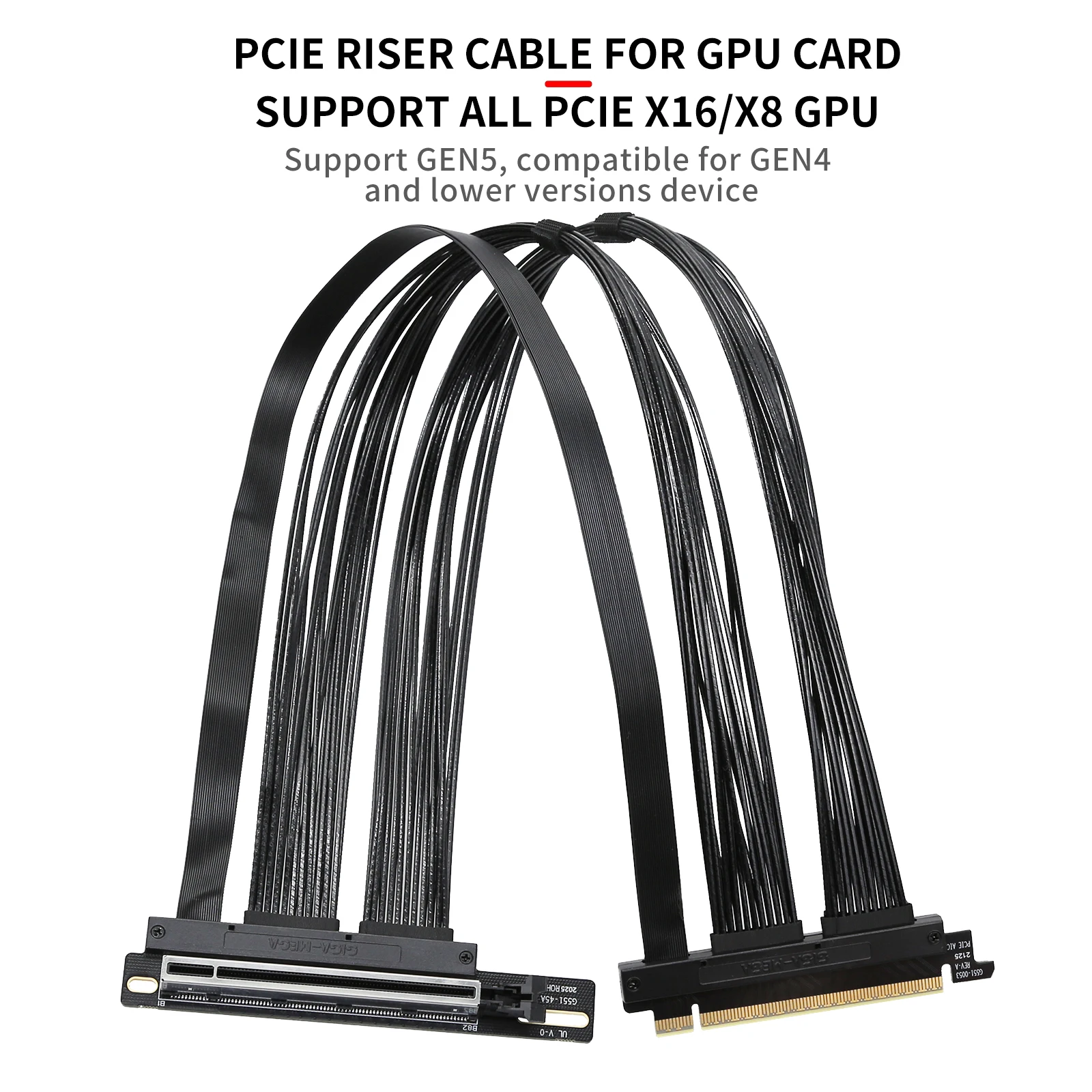 Picture 5: PCle5.0 Riser cable GEN5 for GPU Ai Server smart installation high density full connecting wiring