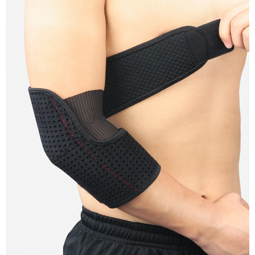 

1Pcs Adjustable Elbow Brace Support Breathable Compression Arm Sleeve Wrap for Joint Pain Relief, Tendonitis, Golfer