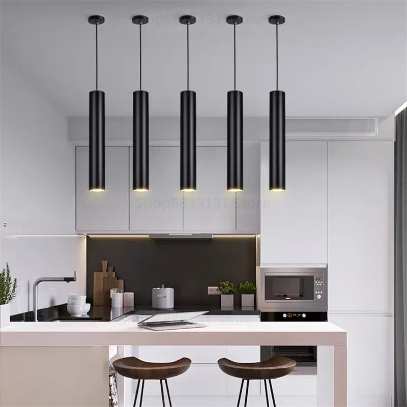 Simple Modern Pendant Lights Kitchen Hanging Lamps Restaurant Hotel Oom Lamp Christmas Decorations for Home LED Light Fixtures