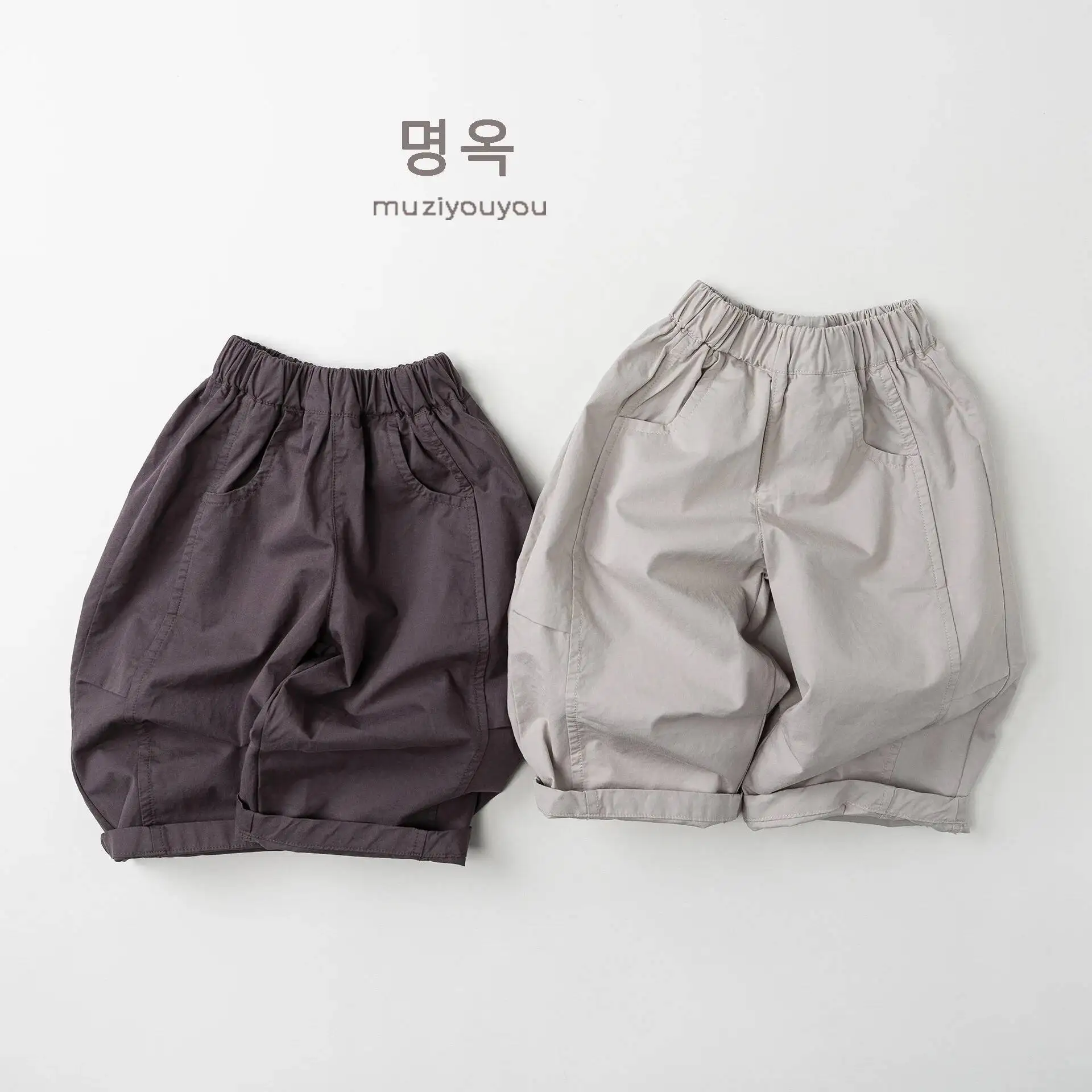 Frühling Sommer Kinderhosen 1-8 Jahre Jungen Mädchen Baumwolle Dünn Gespleißte Lockere Gerade Hosen Koreanische Kleinkind-Hosen für Kinderkleidung – Detail 4