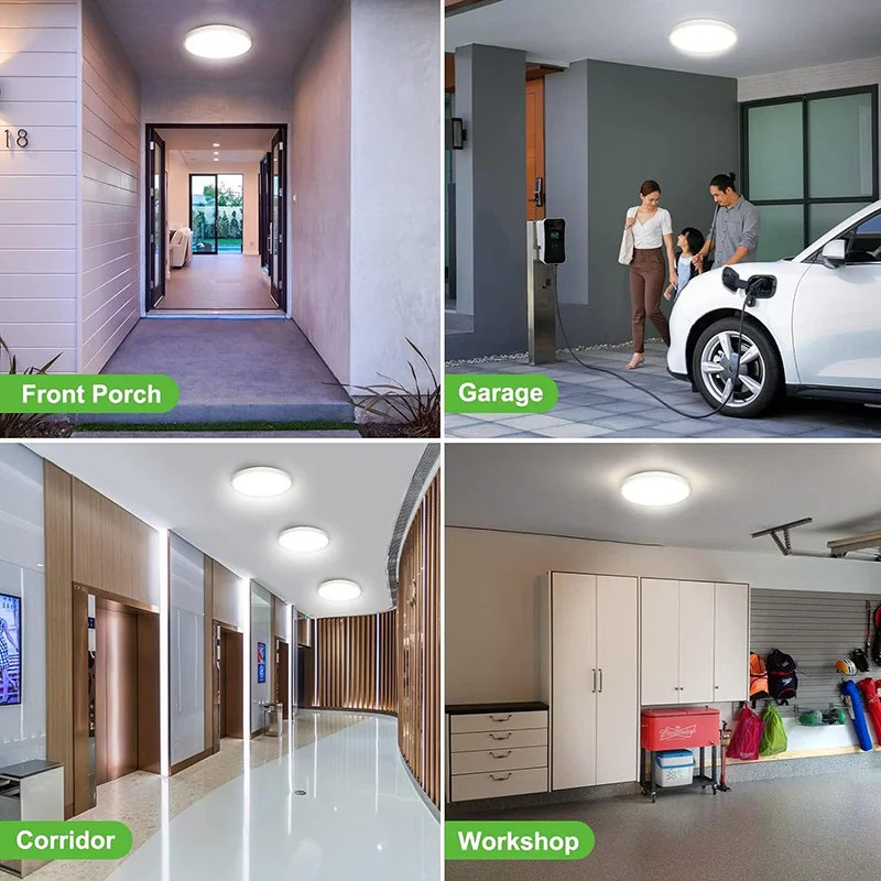 Luz LED con Sensor de Radar, lámpara de techo Led de 220V, iluminación con Sensor de movimiento para habitación, pasillos, pasillo, luces de techo