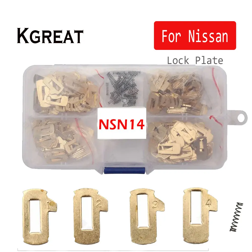 200Pcs/lot NSN14 Car Lock Repair Accessories Car Lock Reed Lock Plate for Nisssan 1 2 3 4 Types Each 50pcs