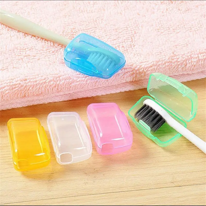 1/3/5pcs Travel Portable Toothbrush Head Dustproof Toothbrush Head Protective Case For Home Travel Outdoor Camping Business Trip