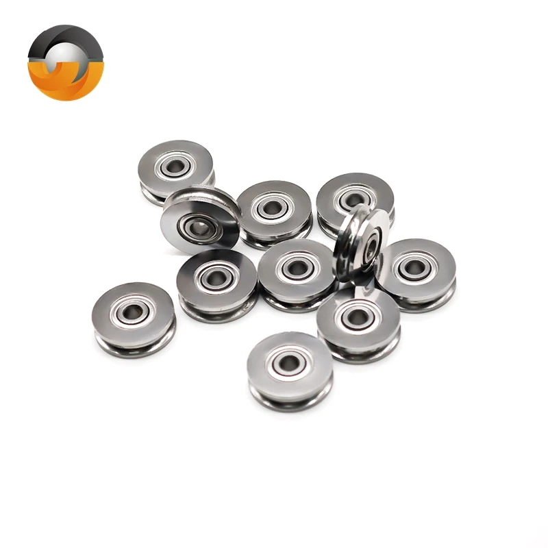 

5PCS SU3-14ZZ 3x14x4 mm Roller Bearings SU3-14 Deep groove ball U-shaped Groove Wheel
