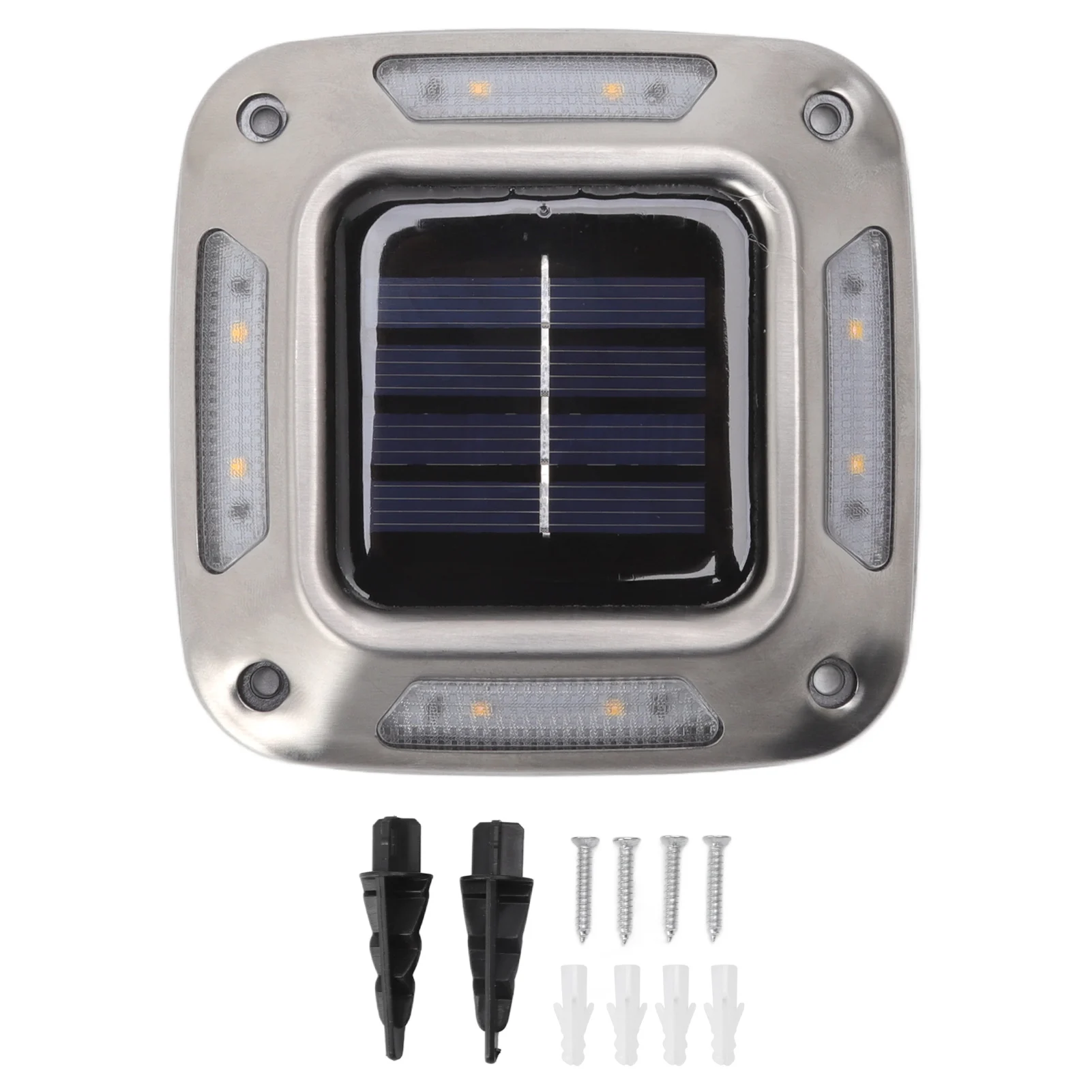

Solar Ground Light Warm Light 8 LEDs Rainproof Energy Saving Solar Driveway Marker Lamp High Brightness for Courtyards