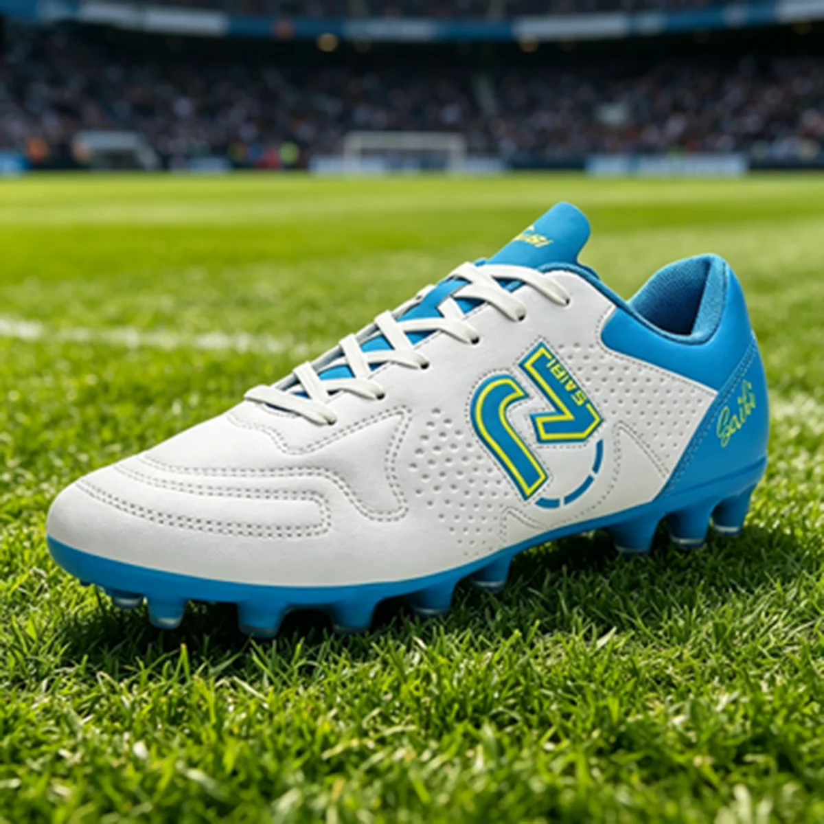 

Versatile AG FG Soccer Shoes Sweat-proof PU Fabric Upper TPU Non-slip Base Wear Resistant for Student Football Enthusiasts