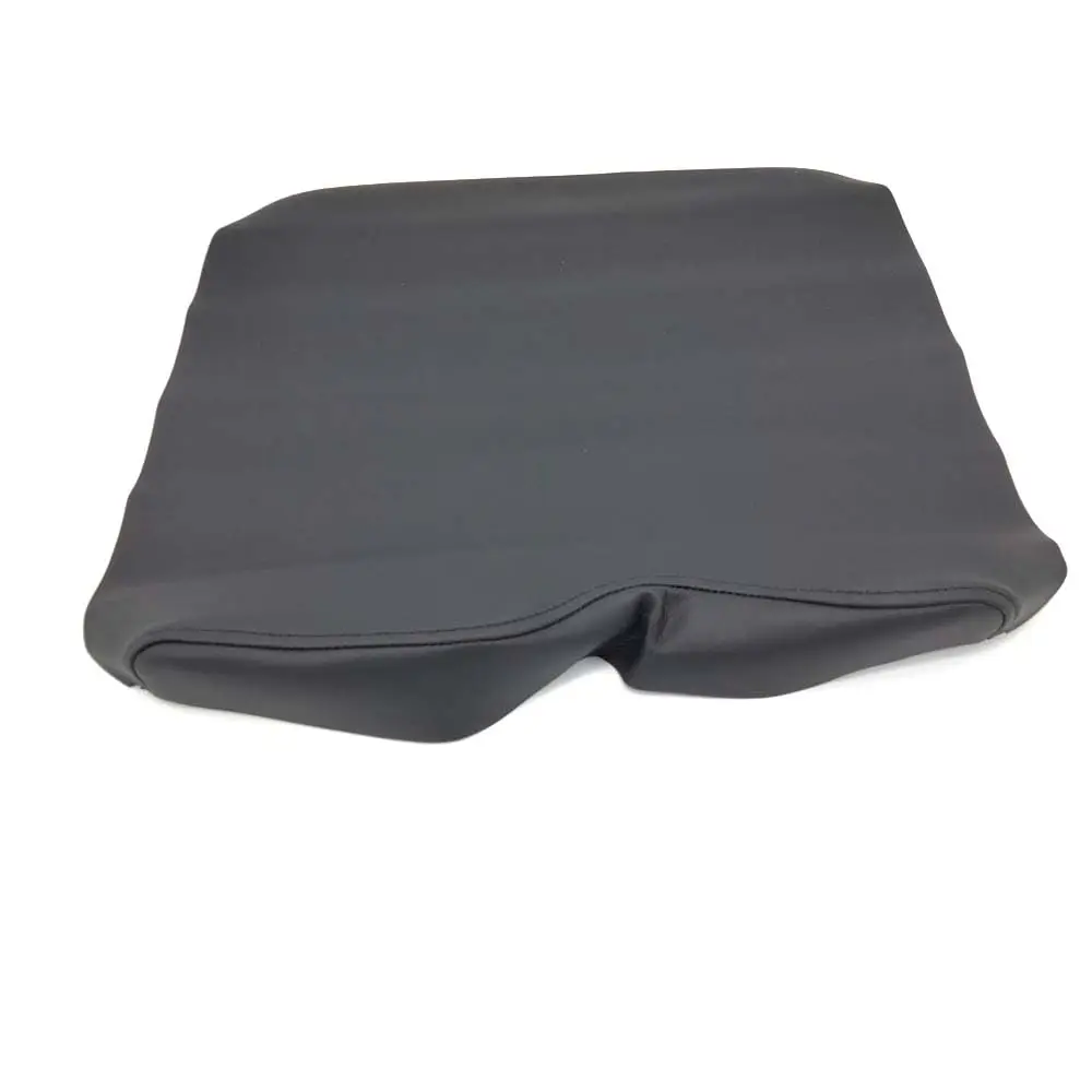 Microfiber Leather Console Armrest Lid Skin Cover Black For F150 2015-2019
