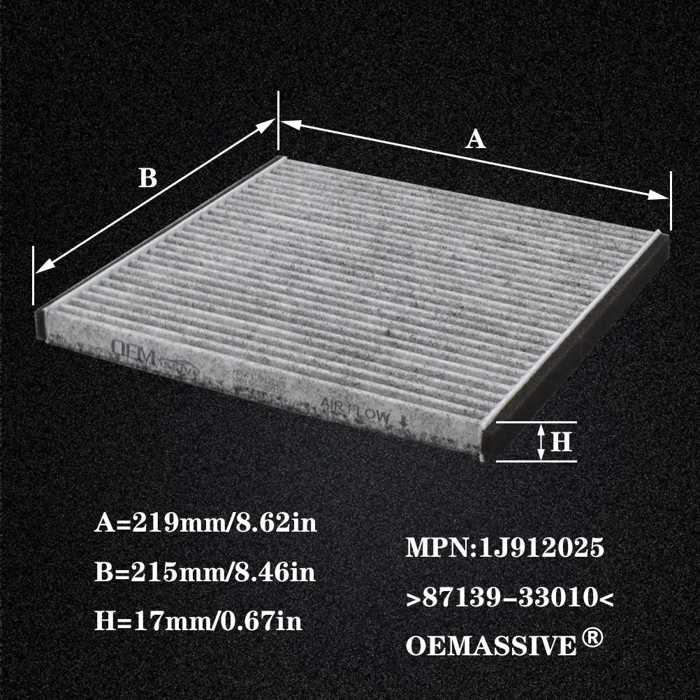 Car Cabin Air Filter For Lexus RX330 GX470 Toyota Solara Sienna Prius FJ Cruiser Celica Camry Avalon 87139-33010 87139-YZZ03