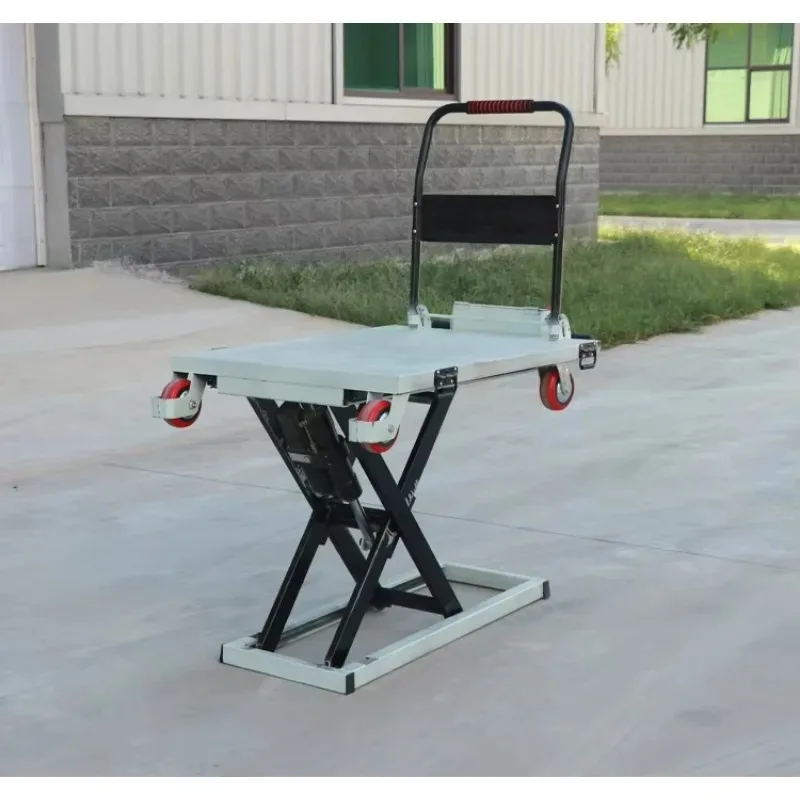 

【Best-selling】 Portable Trolley Scissor Type Small Lift Flatbed Electric Hydraulic Lift Cargo Handling Artifact Lifting Platform