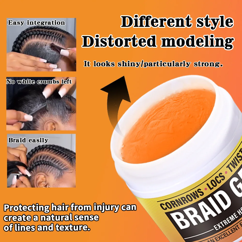 Hair Wax for Styling, Strong Hold, Moisturizing Light Scent, Retro Look, Hair Grooming Product