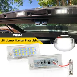 2PCS For BMW E53 X5 1999-2003 E83 x3 2004-2009 Led License Number Plate Lights Canbus Error Free White Tail Lamps