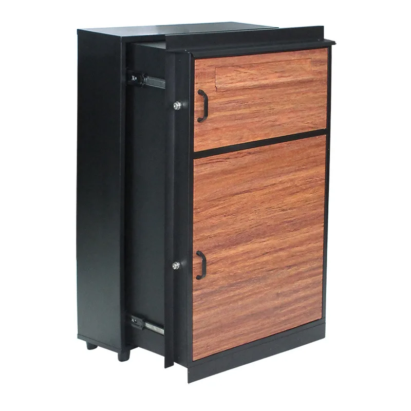 يمكن تمديد صندوق الطرود السريع لزيادة سعة صندوق الطرود المعدني المصنوع من الحبوب الخشبية