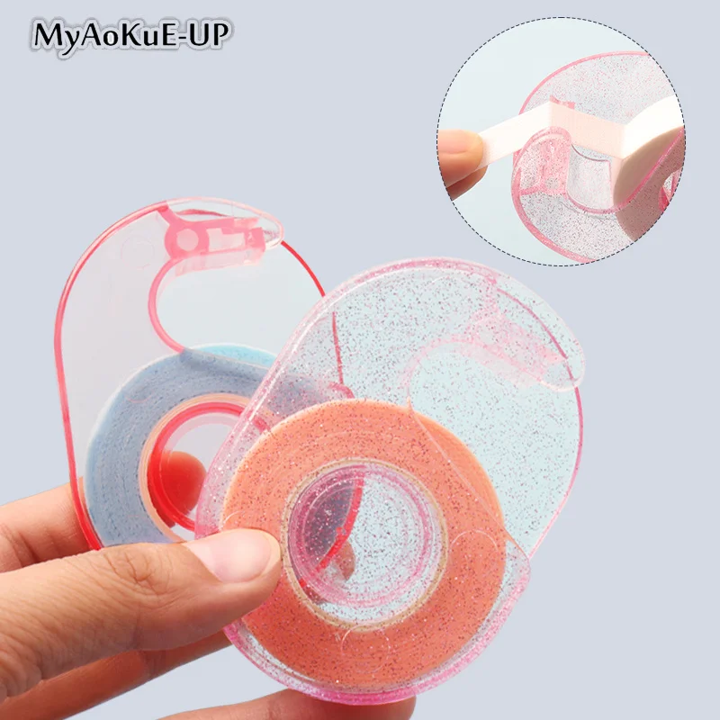 Eyelash Tape Cutter Holder Lash Extension Tape Split Tools Rotating Cutting Supplies Pink Acrylic Eyelash Extension Tape Cutter