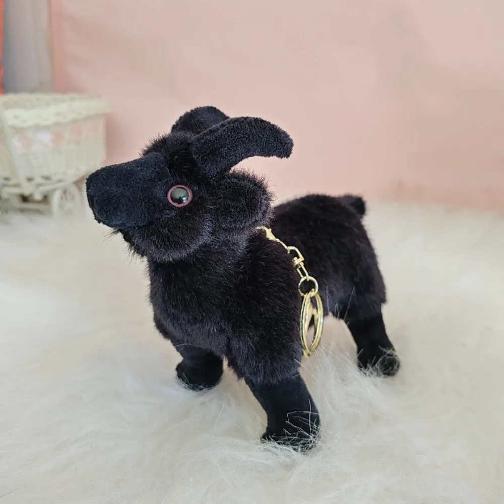 

Кукольные игрушки PP Хлопок Детская коза Плюшевая кукла 18/30 см Мягкая рогатая овечка Плюшевые игрушки Прекрасный пушистый детский брелок в виде козла Пасхальные подарки