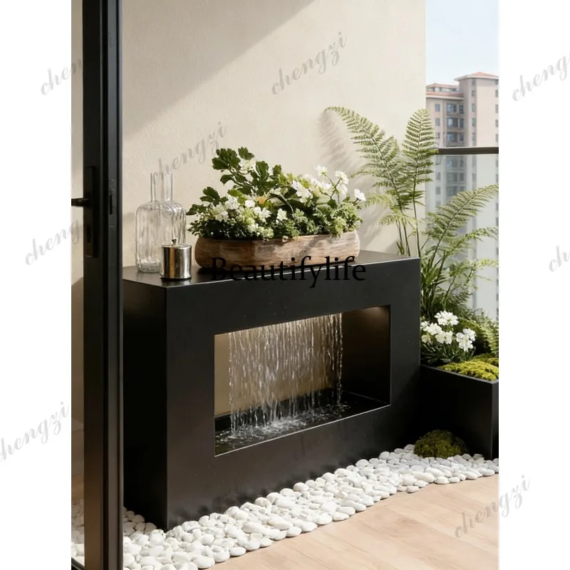 A139 flowing water ornament Water cycle landscaping Decoration housewarming gift Creative ornament Outdoor flowing water wall