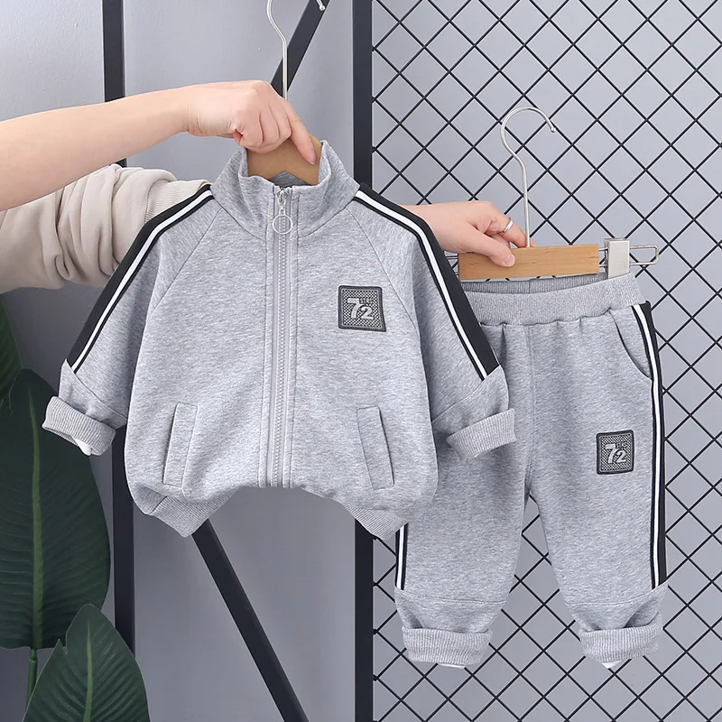 Boys Clothing Sets Spring Autumn 2024 Children Cotton Jackets Pants 2pcs Tracksuits For Baby Sports Suit Kids Coats Outfits 4 5Y