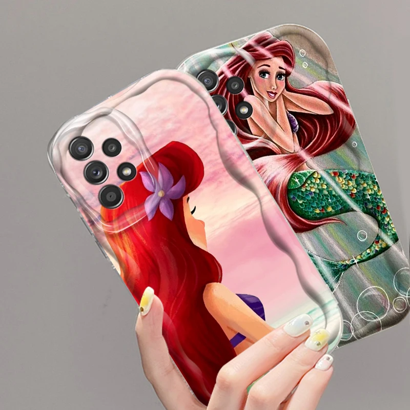

The Little Mermaid Art Cartoon For Samsung A55 A54 A53 A52 A35 A34 A33 A32 A25 A24 A23 A22 A21S A15 A13 A14 5G Wave Oil Back