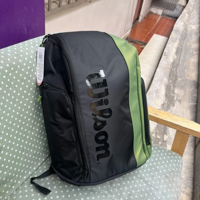 

Wilson Large Capacity Tennis Bag French Open Commemorative Tour Tennis Racquets Backpack For 2 Rackets With Compartment