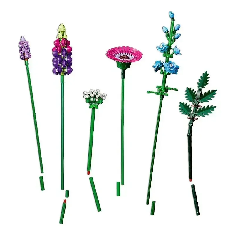 Blühender Blumenstrauß, Bausteine-Sets 10313, kompatibel mit Legoed-Partikeln, geeignet für Weihnachtsgeschenke, 939 Stück