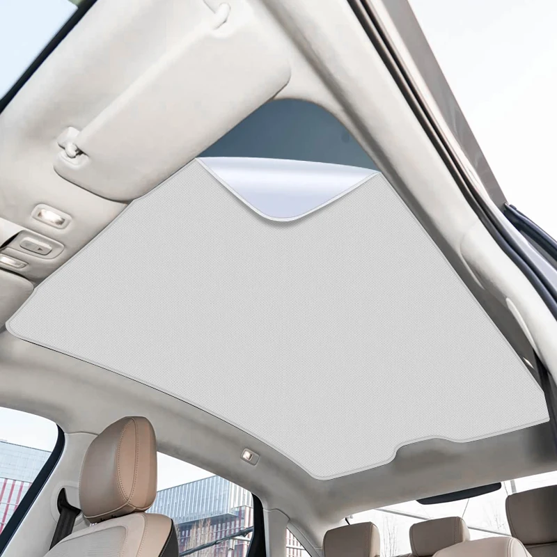 

Автомобильный солнцезащитный козырек из замшевой ткани с защитой от УФ-излучения и электростатической адсорбцией для HONGQI EH5 2026-наст. время, теплоизоляционный, для люка/панорамной крыши