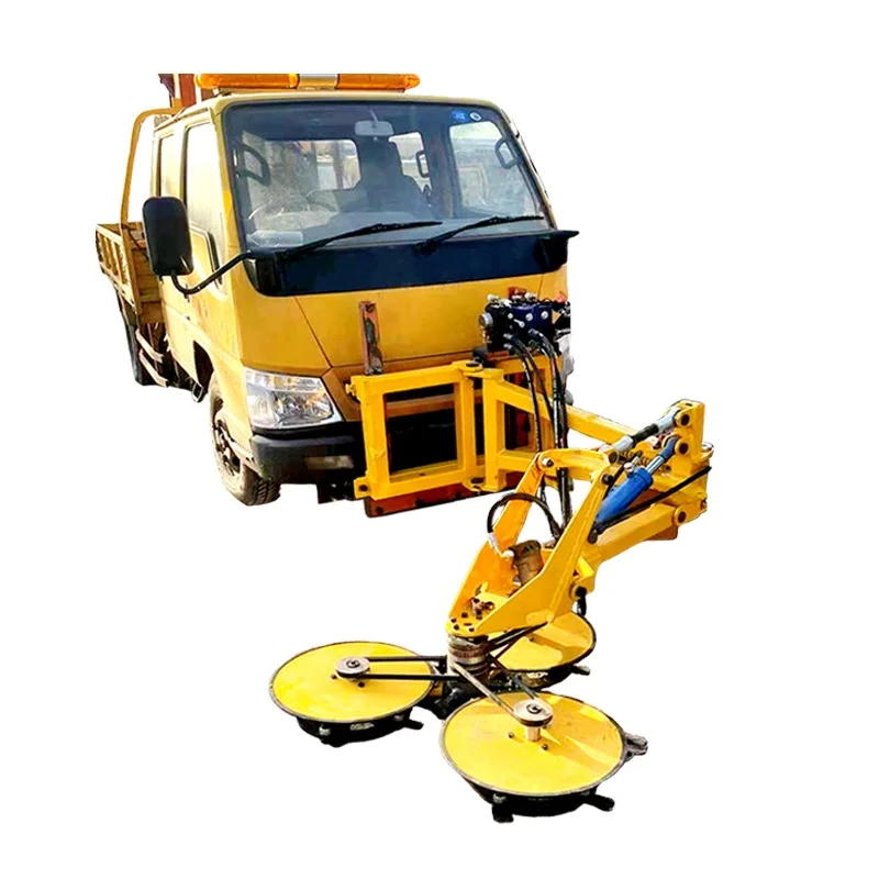 Obstacle avoidance hedge trimmer Automatic highway slope obstacle avoidance can lift telescopic weed mower equipment