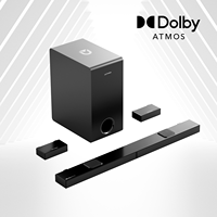ULTIMEA 5.1.2 Dolby Atmos Soundbar, 360° ASL-Aural Spatial & Localization Technology, 4K HDR Pass-through Bluetooth Home Theater