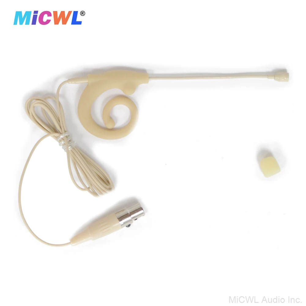 CM530 Earset Snail Hidden Headset Microphone Mini 3Pin TA3F For AKG Samson Gemini Wirelss BodyPack Transmitter Comfortable Soft