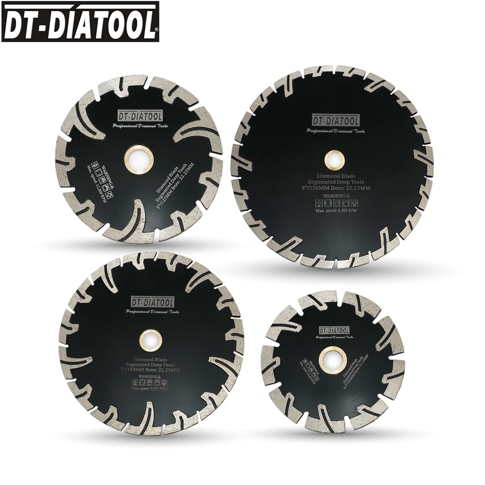 DT-DIATOOL Ultra-thin Dry Diamond Saw Blade 125/150/180/230mm*22.23mm Thin Disc Granite Marble Cutting Disc Porcelain Ceramic