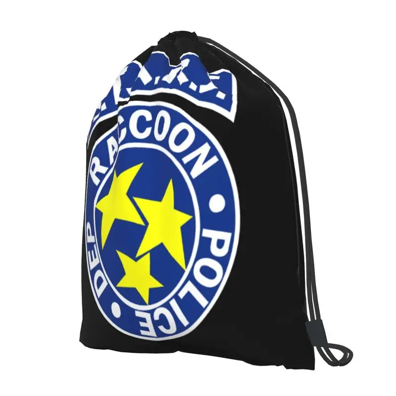 Stars Logo Resident Raccoon City Police Dep Evil Drawstring Backpack Print Beach Bag 3d Printing Large Capacity Sports Bag