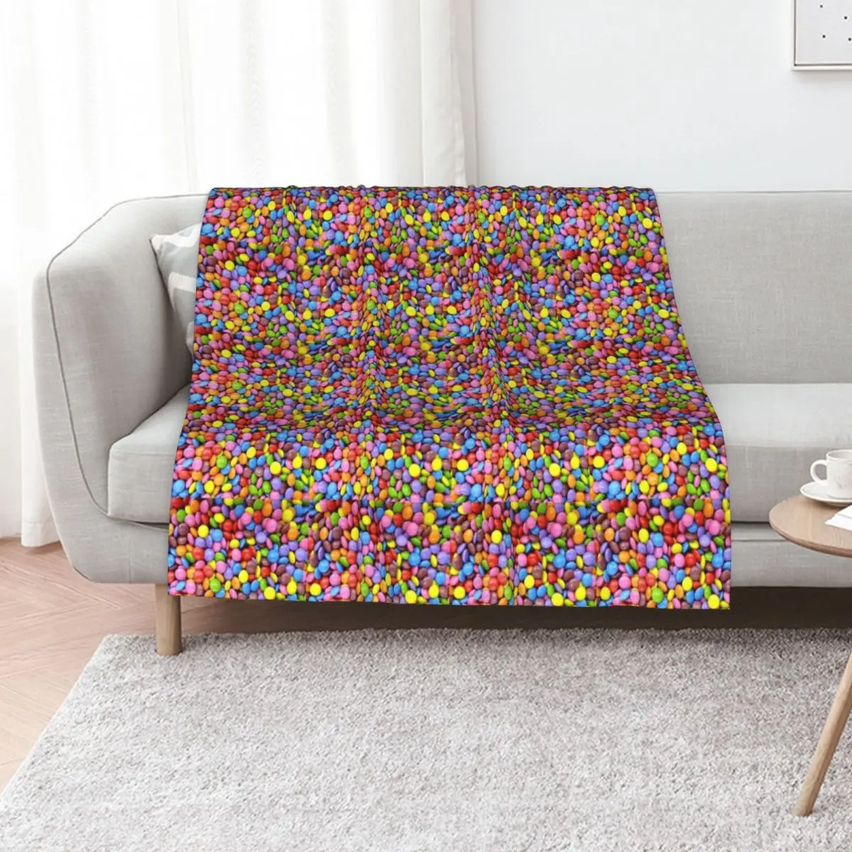 Smarties - Yummy Candies Throw Blanket Large Blankets For Bed Decorative Throw Thermals For Travel Comforter Summer Blankets