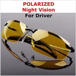 Night Vision Glasses PC Frame Polarized Sunglasses Men Outdoor Sport Sun Glasses Day Night Vision Driver Night Glasses Goggles