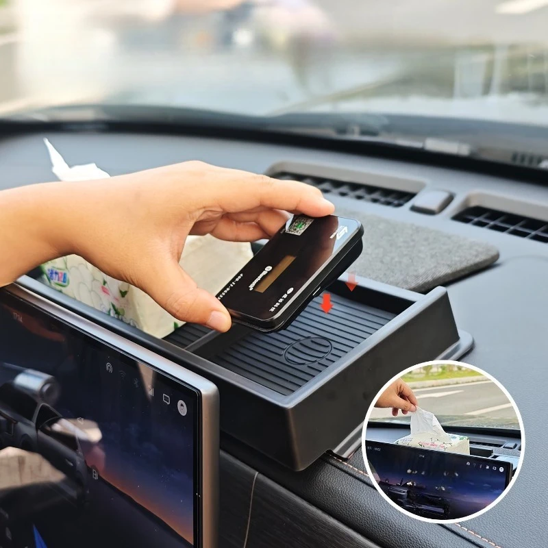 

Органайзер для центральной консоли и заднего отсека хранения с навигационным экраном для Jetour Shanhai L7 Plus