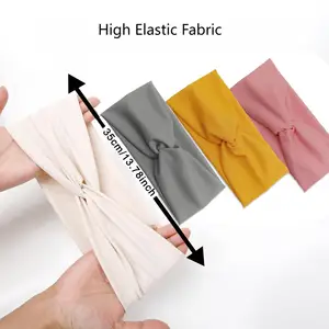 Tiara torcida de tecido com rosca sedosa, yoga, treino, corrida, esporte, faixas de cabelo elásticas para mulheres, turbante, envoltório de cabelo para meninas 10 principais vendas faixa de cabelo cetim - №9