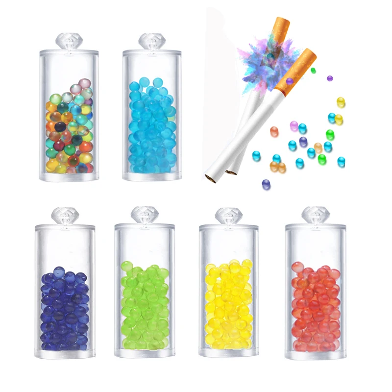 100pcs Mix Fruit Flavor Menthol Capsule Ice Mint Beads Explosion Cigarette Pops Beads Capsule Filter Smoking Tools Pop-up